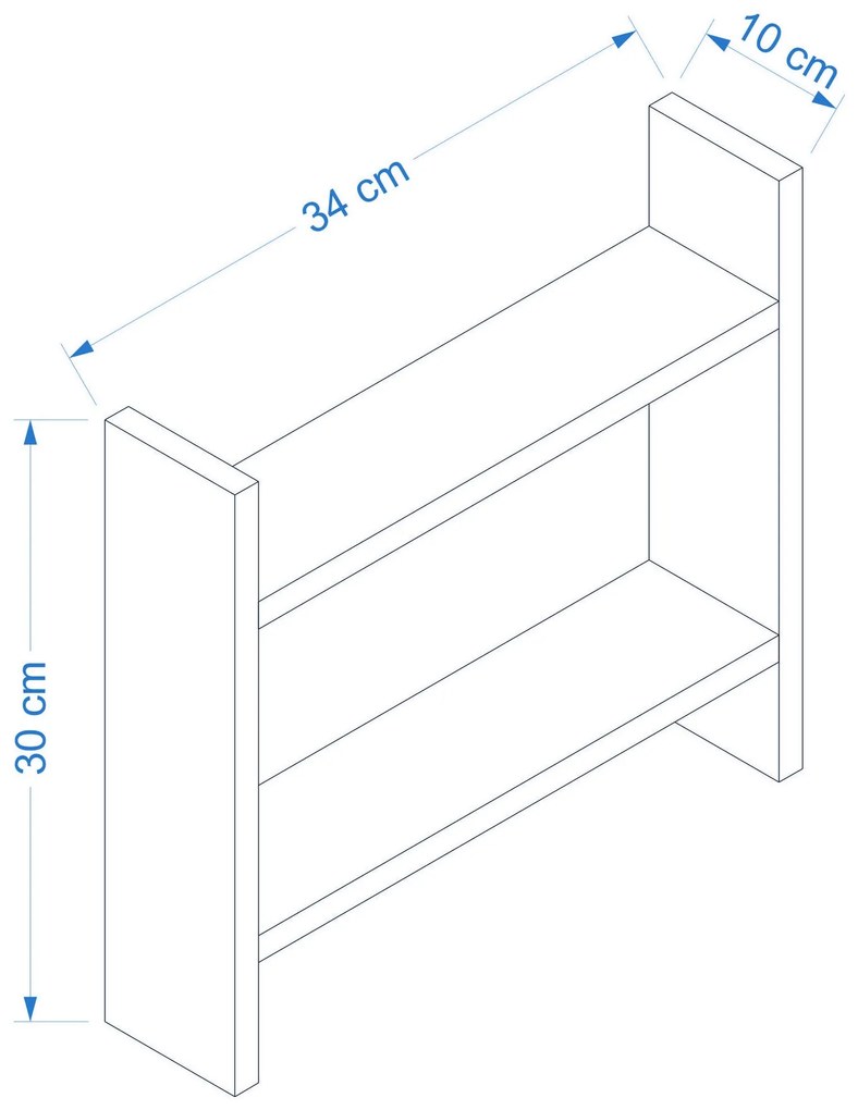 Kuchyňská police DENVER bílá