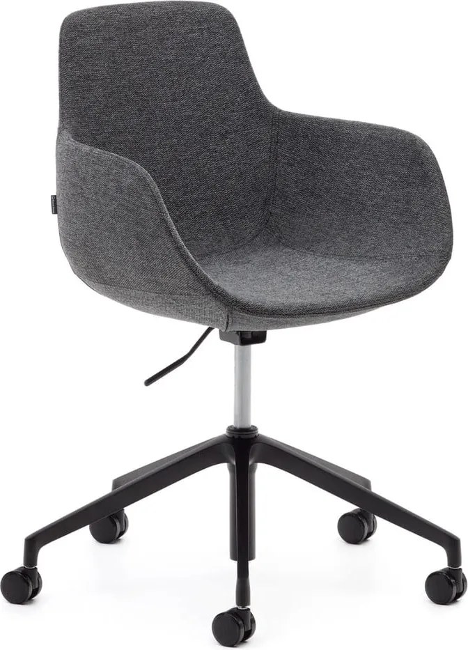 Tmavosivá kancelárska stolička Tissiana – Kave Home