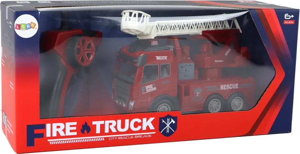 LEAN Toys Diaľkovo ovládaný model hasičského rebríka