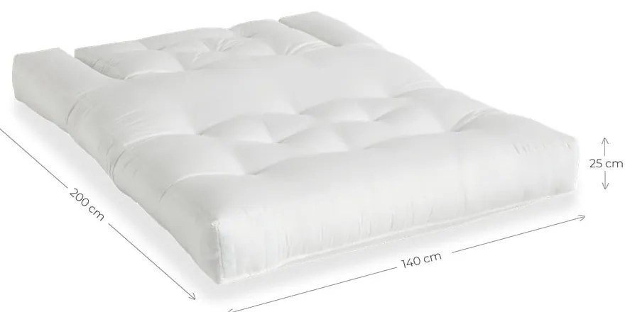 Biela rozkladacia pohovka vhodná do exteriéru Karup Design Design OUT™ Hippo White