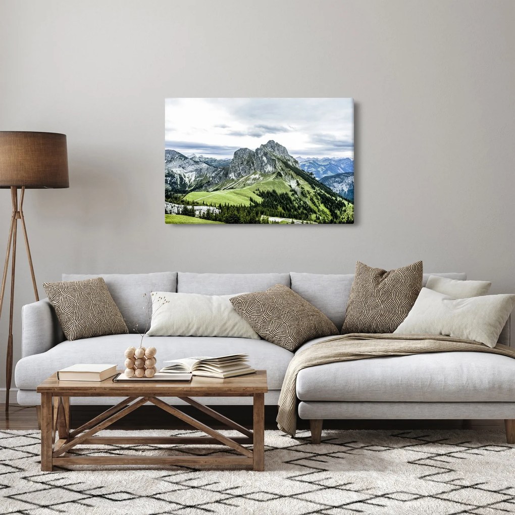 Obraz - Vrcholy hôr (90x60 cm)