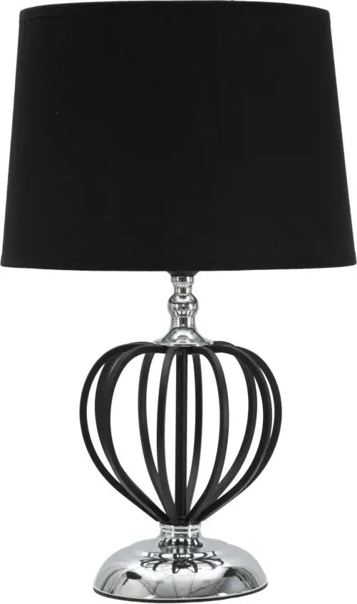 Stolná lampa Darky Silver 44,5 cm čierno-strieborná