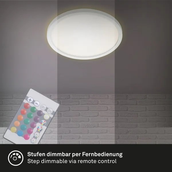 Briloner 7092-416 - LED RGBW Stmievateľné stropné svietidlo SLIM LED/15W/230V + DO
