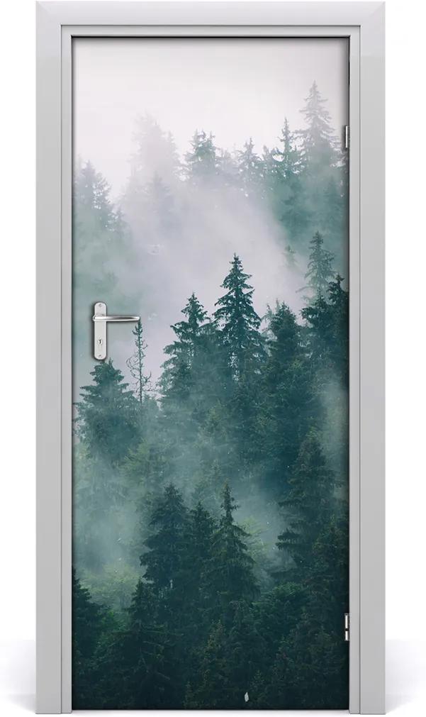 Fototapeta na dveře Mlha nad lesem