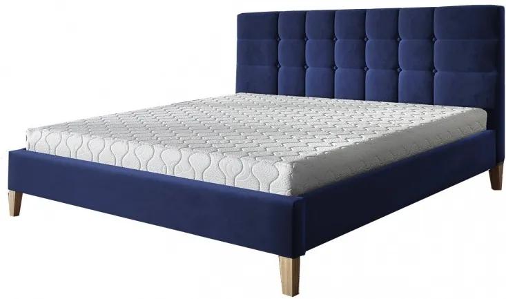 Hector Čalouněná postel Ravio 140x200 dvoulůžko - modré