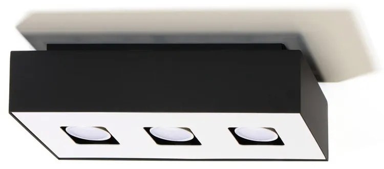 Čierne stropné svietidlo Sollux Hydra