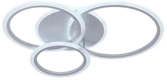 LED Stmievateľný prisadený luster LED/40W/230V biela + diaľkové ovládanie