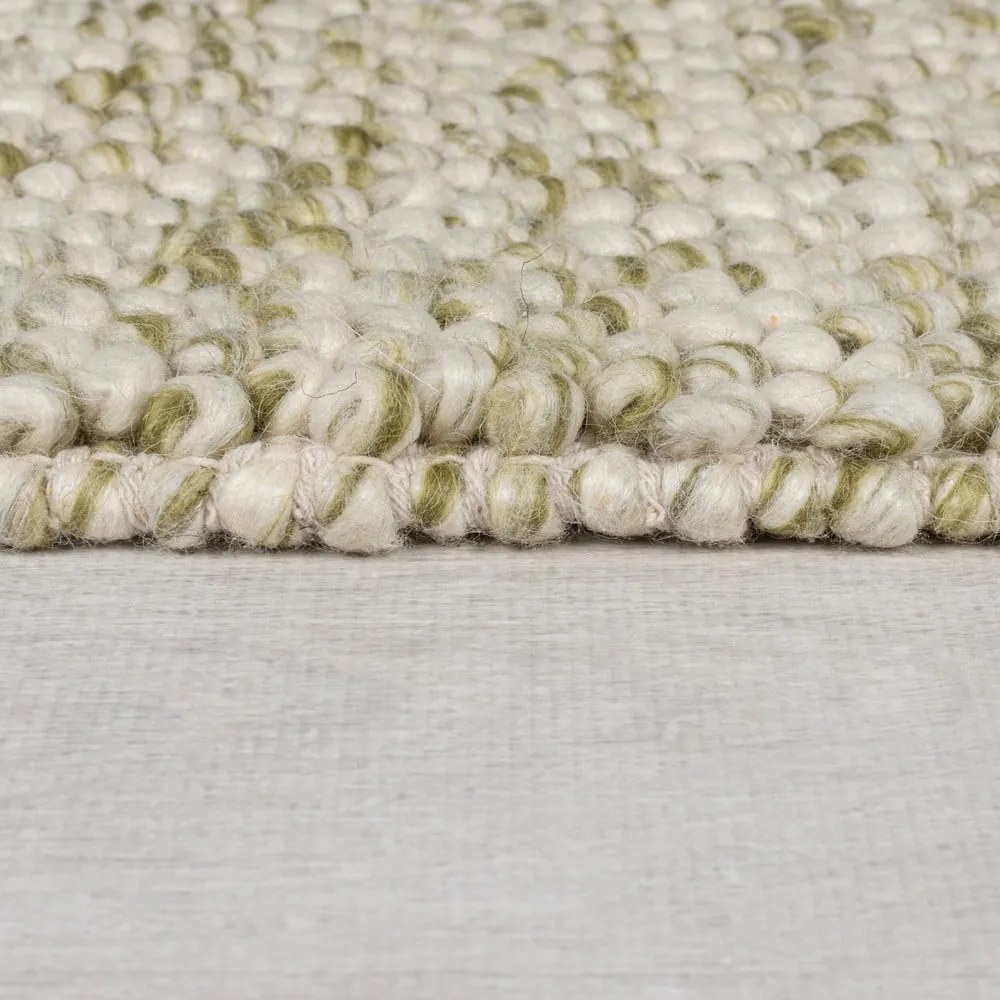 Kaki ručne tkaný koberec s prímesou vlny 120x170 cm Minerals – Flair Rugs