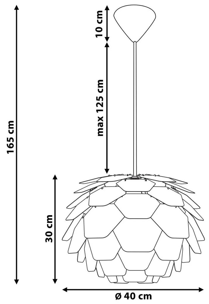 Malá závesná lampa ružová SEGRE Beliani