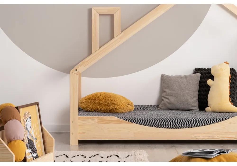 Domčeková posteľ z borovicového dreva Adeko Luna Elma, 90 x 200 cm