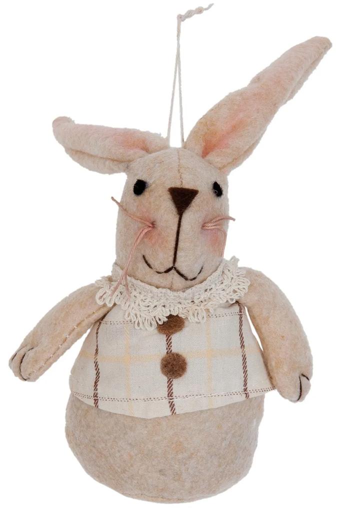 Závesná textilné dekorácie králiček - 8 * 5 * 12 cm