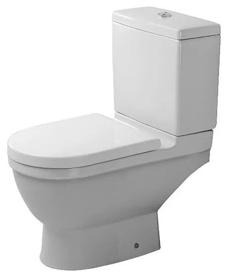 DURAVIT Starck 3 WC misa kombi s vodorovným odpadom, 370 mm x 395 mm x 655 mm, s povrchom WonderGliss, 01260900001