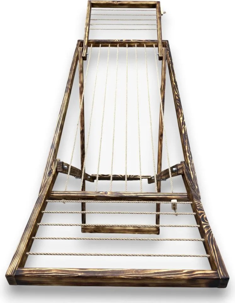 Veľký sušiak na bielizeň, sušiak na prádlo - tmavý, drevený, voľne stojací - trendy domácnosť