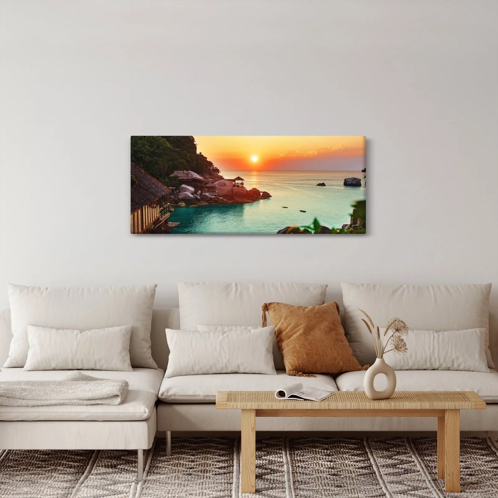Obraz nádhernej pláže (120x50 cm)