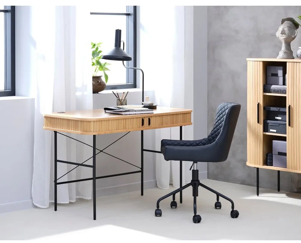 Pracovný stôl v dekore duba 60x120 cm Nola – Unique Furniture