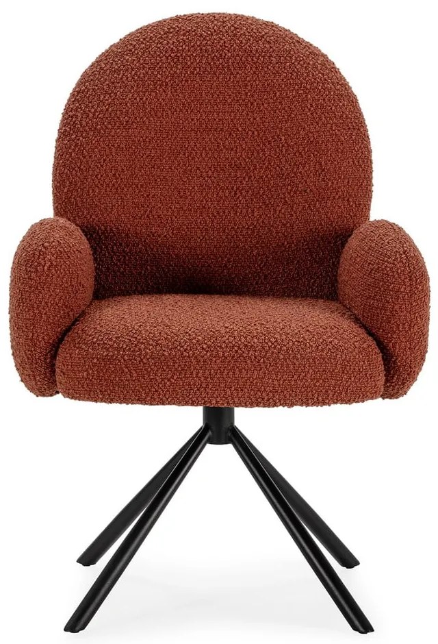 Kreslo v tehlovej farbe Dario – Marckeric