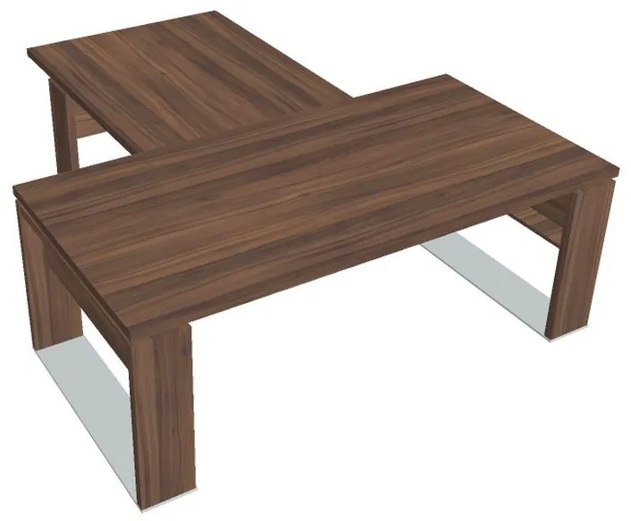 Stôl Verno+ 200 x 220 cm s rokovacím prvkom, orech
