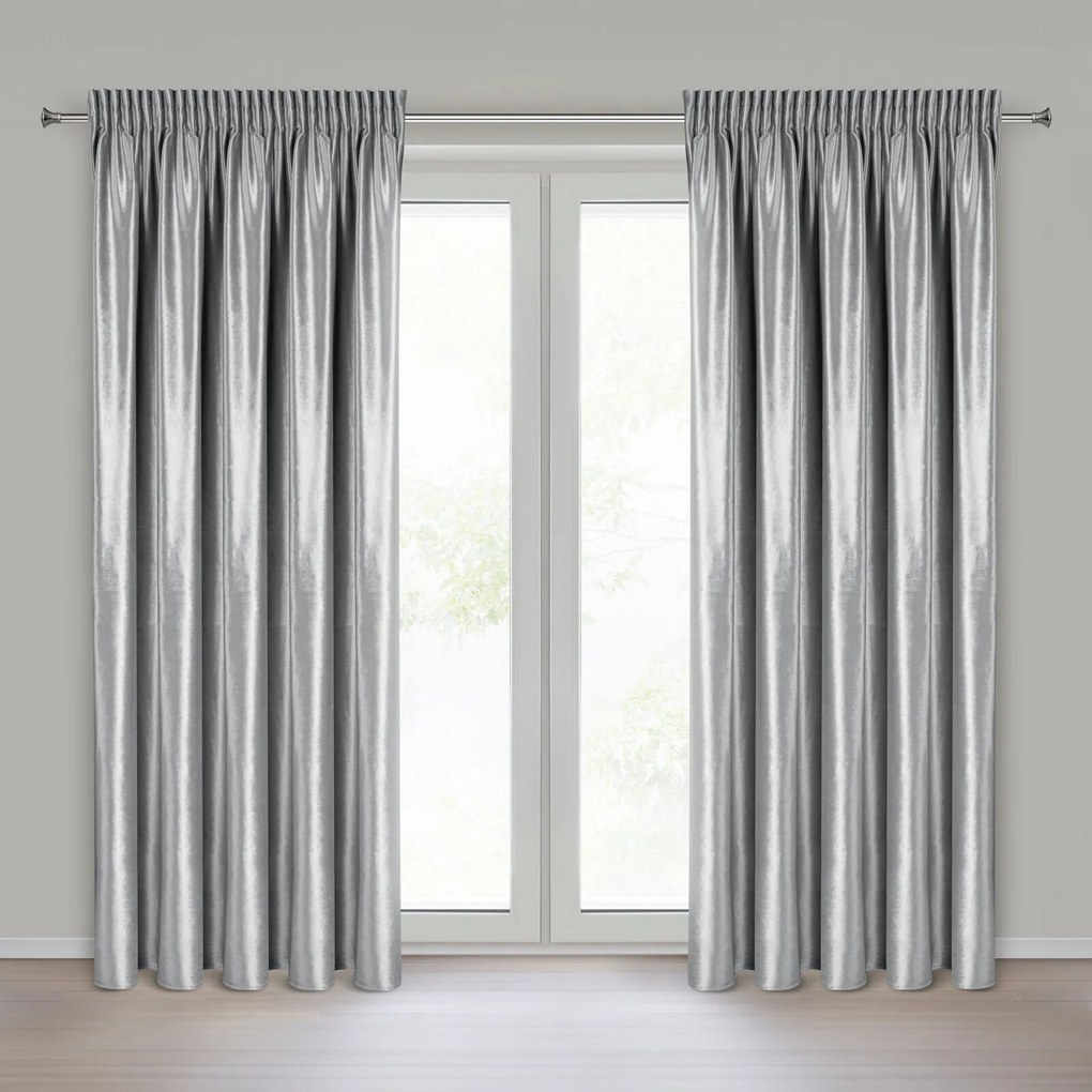 ZATEMŇOVACÍ ZÁVES NA PÁSKE CAMERON 140X270 CM STRIEBORNÁ