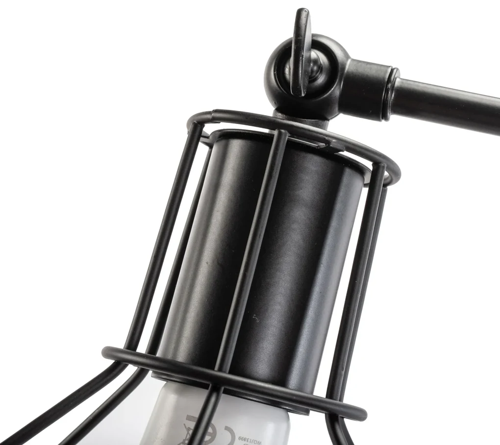 Toolight - Závesné kovové stropné svietidlo 6xE27 60W APP735-6C, čierna, OSW-08764