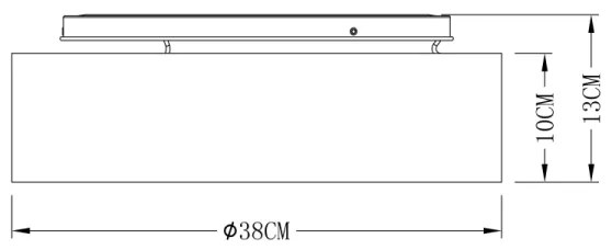 Gobo 15342D1 - LED Stropné svietidlo TUNNO LED/20W/230V