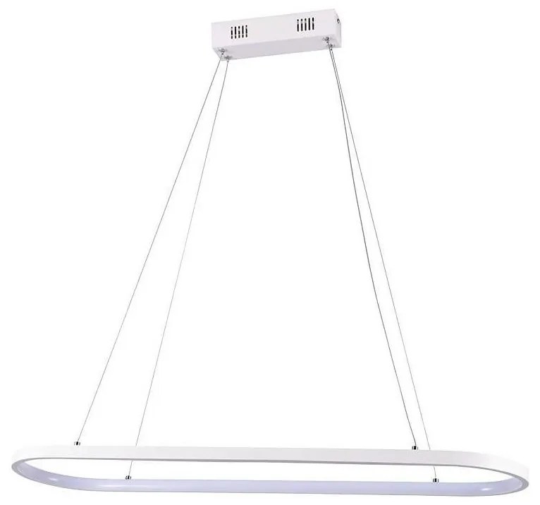 LED Luster na lanku LED/24W/230V 3000K biela
