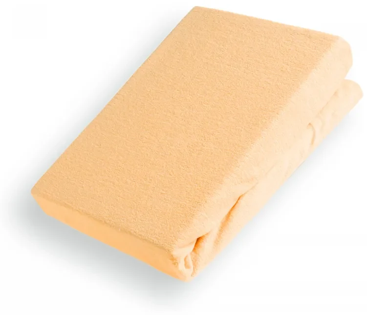 Froté napínacie prestieradlo na vysoký matrac FR-004 Marhuľové 180 x 220 - výška 30 cm