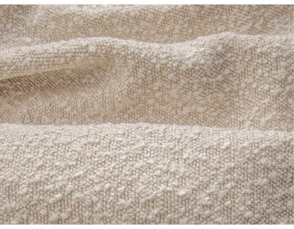 Krémovobiela čalúnená dvojlôžková posteľ s úložným priestorom s roštom 200x200 cm Simon Olivia – Micadoni