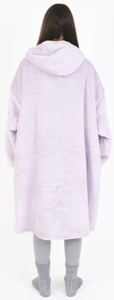 Baránková mikina mikroplyš – Laura lila veľkosť L