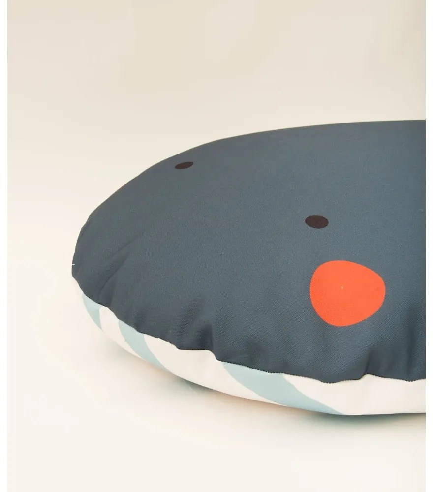 Sivý detský sedací vak Whale – The Wild Hug
