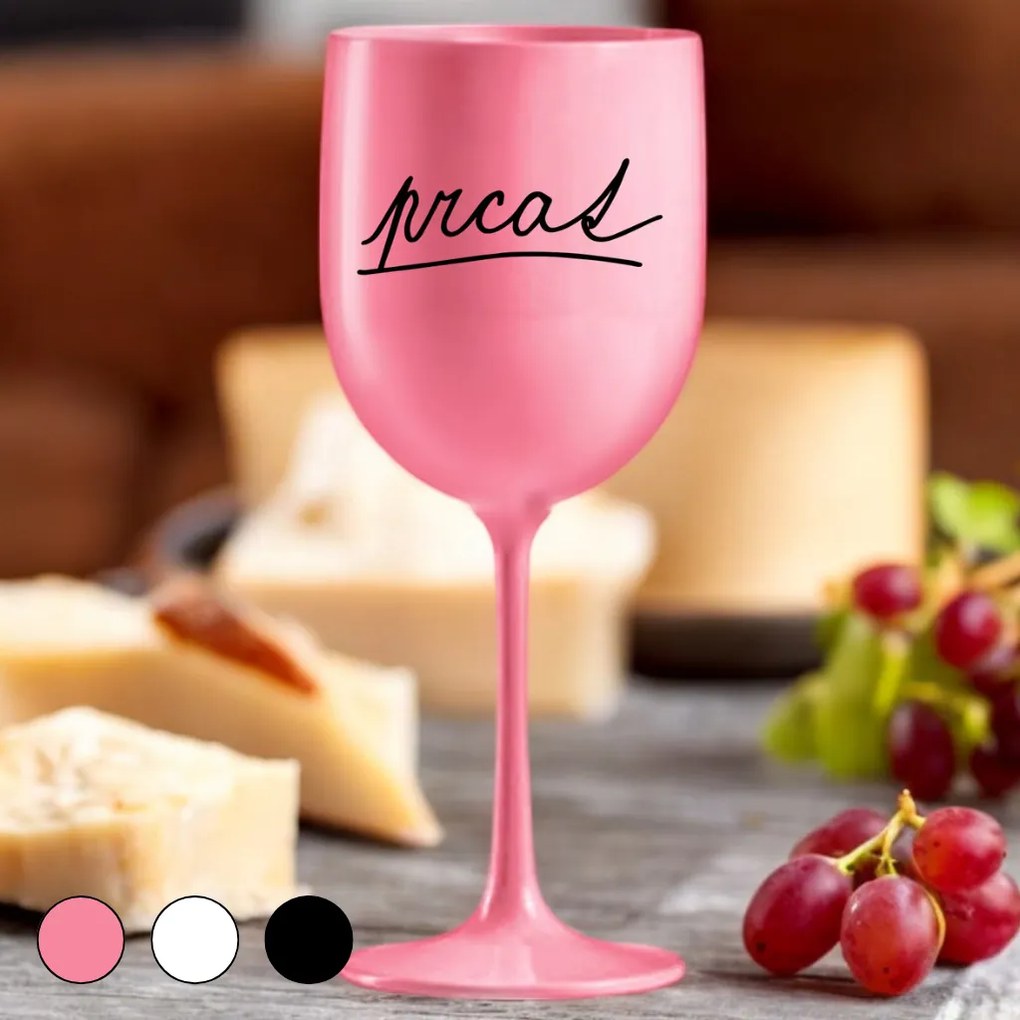 Ahome Pohár na víno Prcat Vyberte farbu: Biela