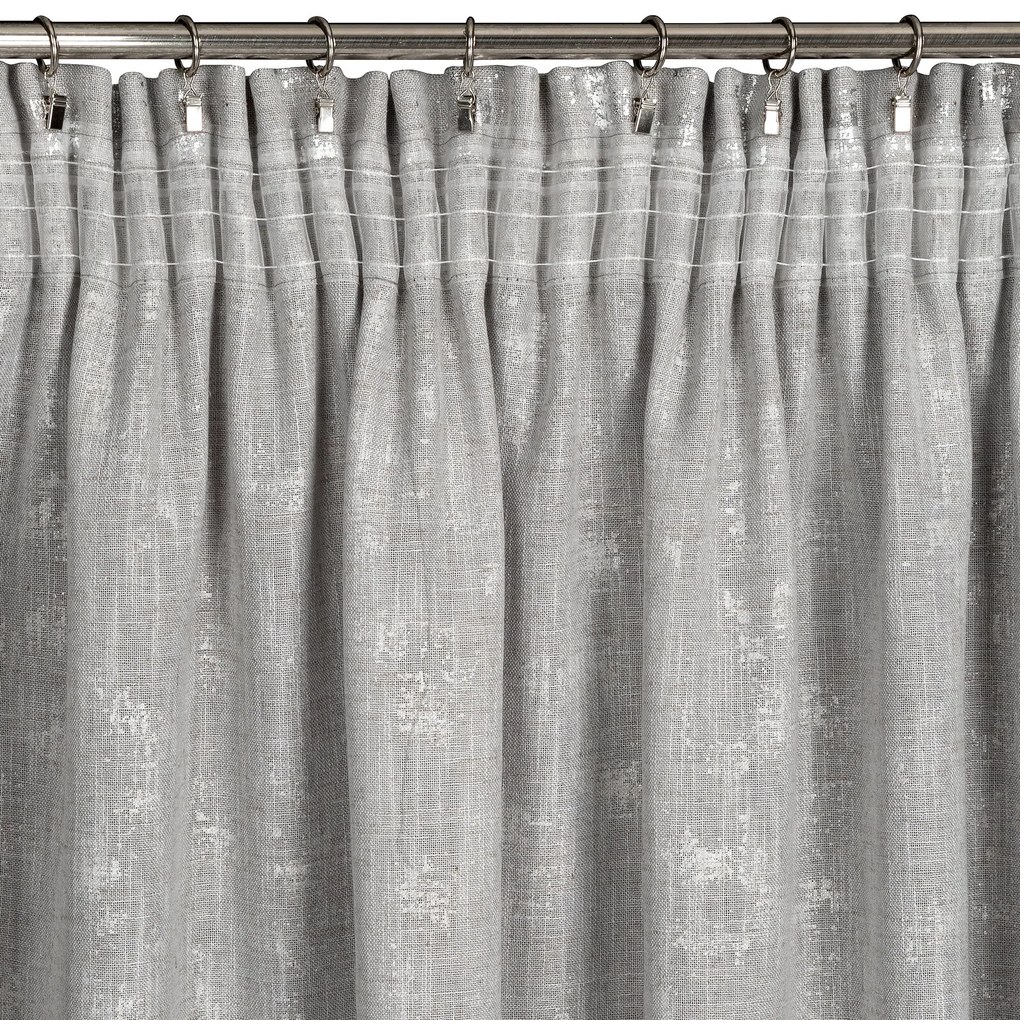 ZÁVES NA PÁSKE INES 140X270 CM STRIEBORNÁ