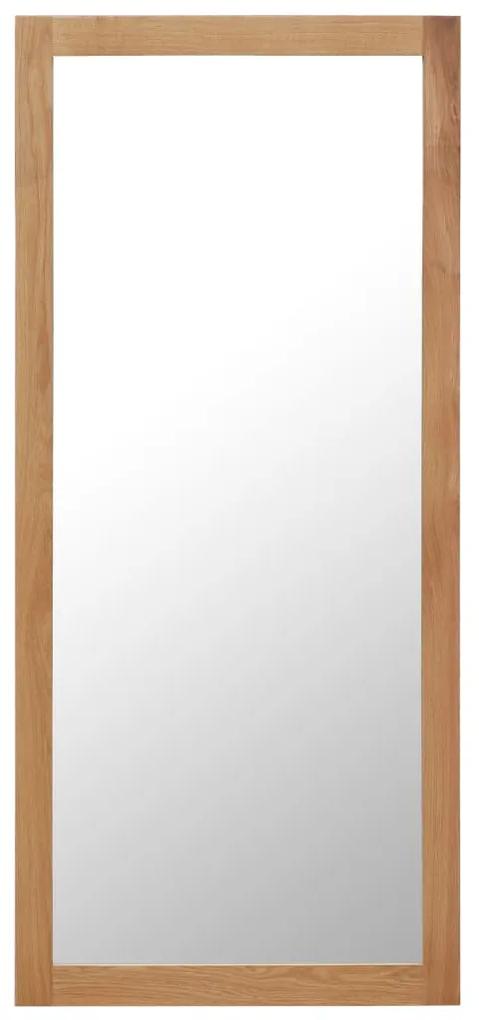 vidaXL Zrkadlo 50x140 cm, dubový masív