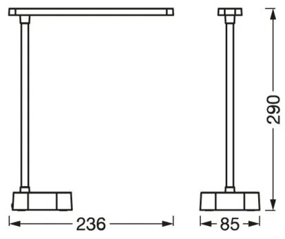 Ledvance - LED Stmievateľná dotyková stolná lampa PANAN LED/5,2W/5V 1200mAh
