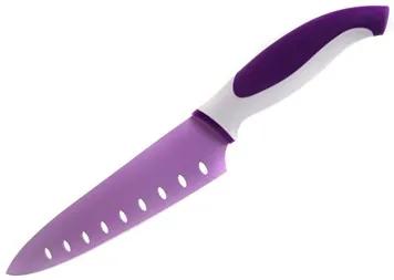 BANQUET Nerezový nôž kuchársky s nepriľnavým povrchom Symbio, fialová 25LI008150V