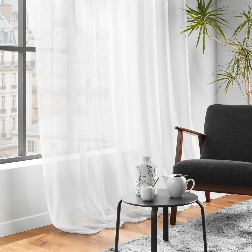 Biela voálová záclona 300x240 cm Lissea – douceur d'intérieur