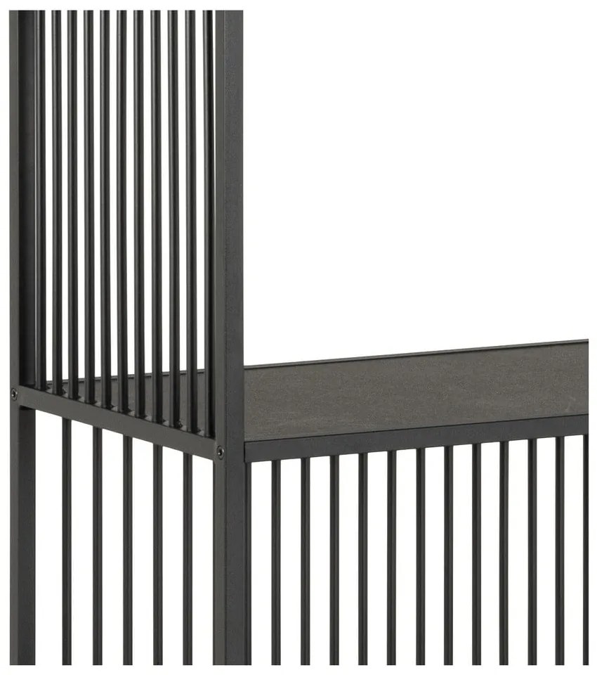 Čierna knižnica 120x185x35 cm Strington – Actona