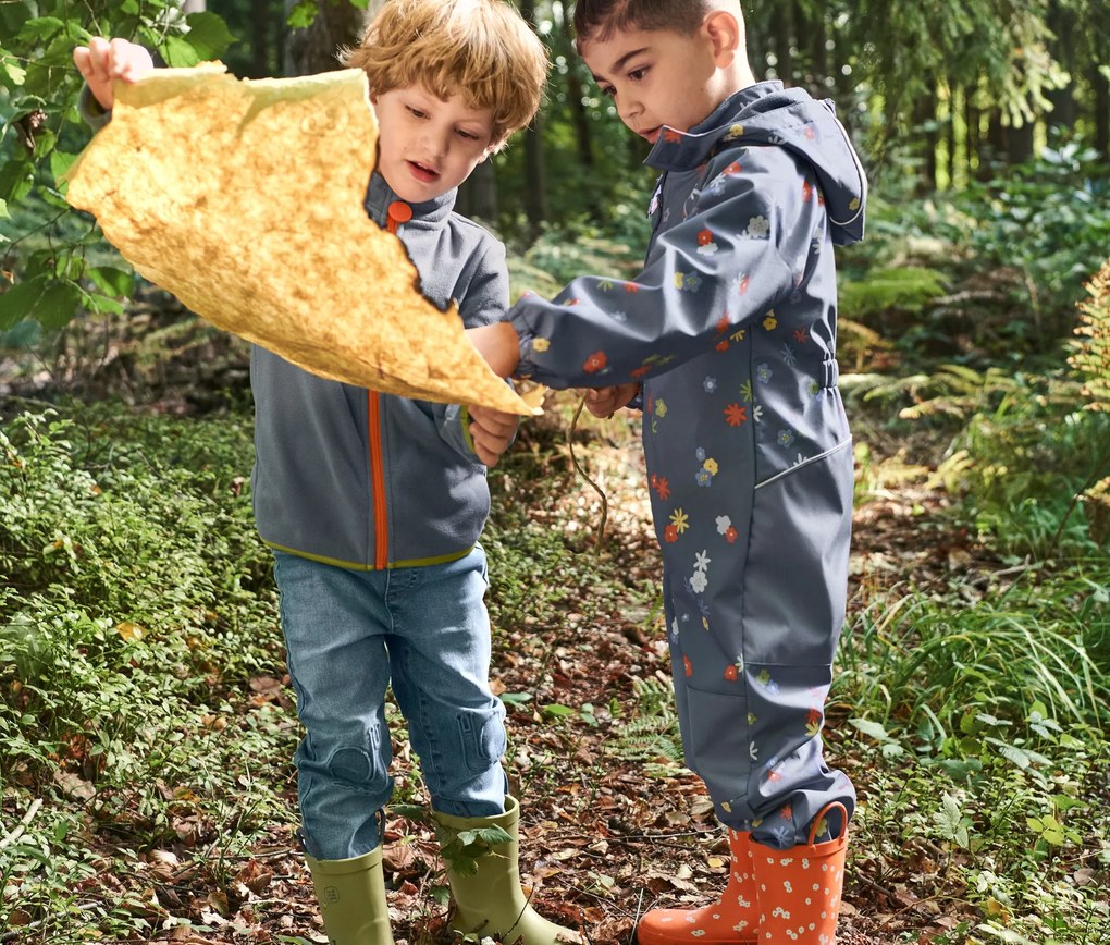 Gumové čižmy, celoplošná kvetinová potlač