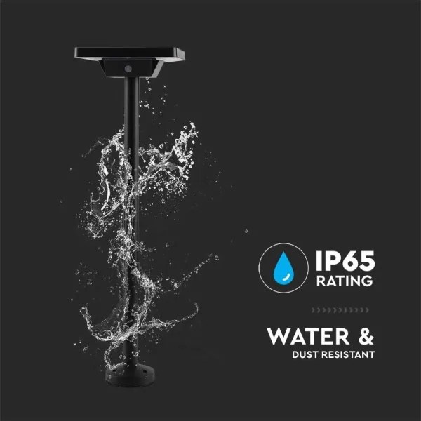 LED Vonkajšia solárna lampa LED/2W/3,7V IP65 3000/4000/6500K 2600 mAh