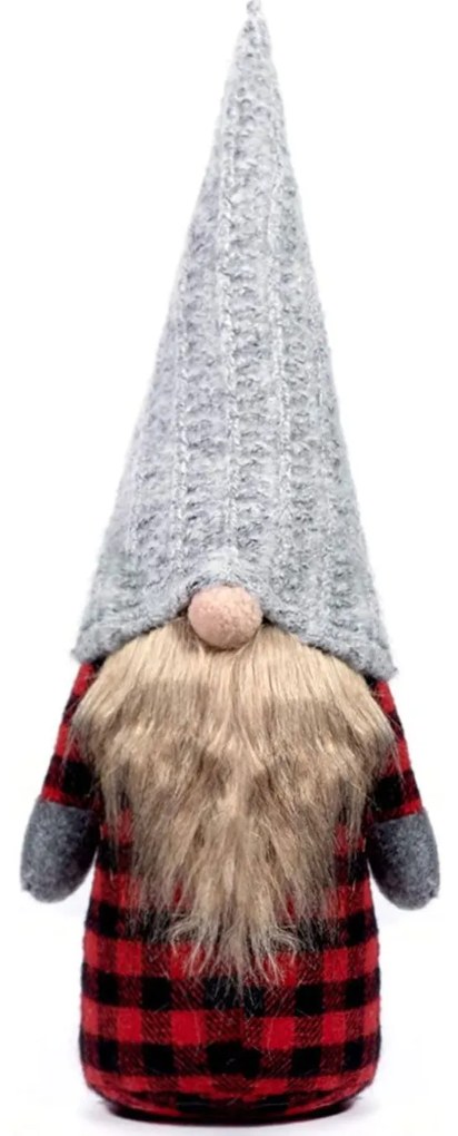 Tutumi Tutumi, vianočný trpaslík 40 cm, šedá-červená, CHR-09639