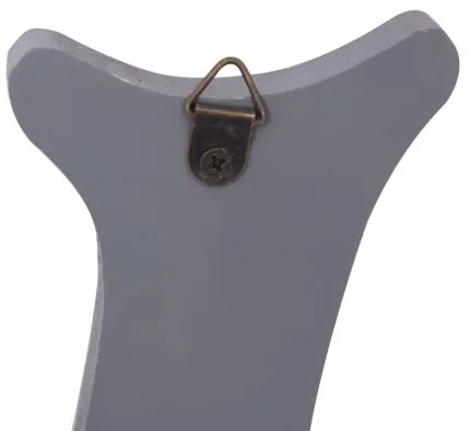 vidaXL Nástenný vešiak WELCOME sivý 74x29,5 cm-