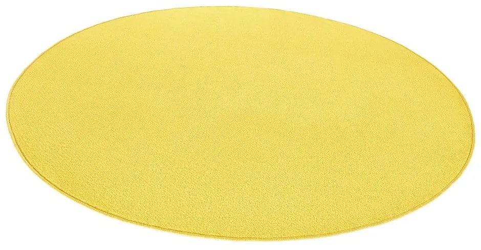 Žltý okrúhly koberec ø 133 cm Fancy – Hanse Home