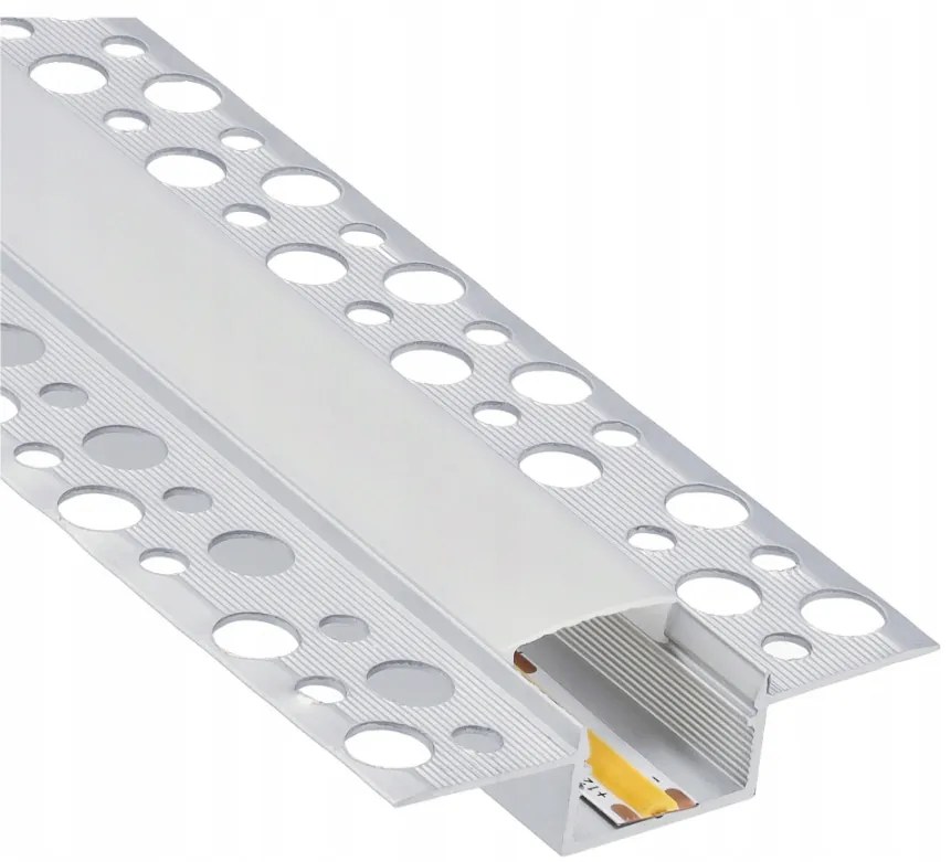 BERGE LED hliníkový profil zapustený 2m - sada