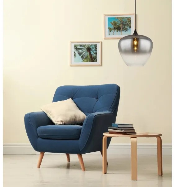 Globo 15548H2 - Luster na lanku MAXY 1xE27/60W/230V čierna