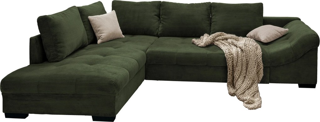 XXXLutz ROHOVÁ SEDAČKA, textil, tmavozelená P & B - Sedačky - 002310006719