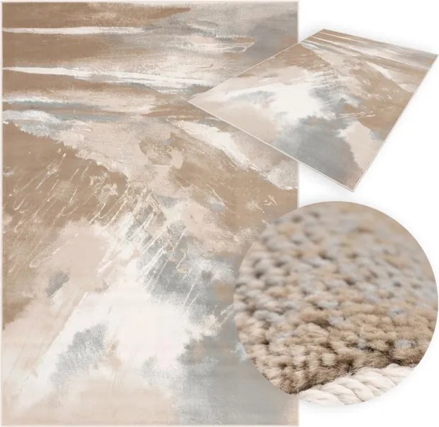 Koberec FD Sensi Bizar tmavobéžový