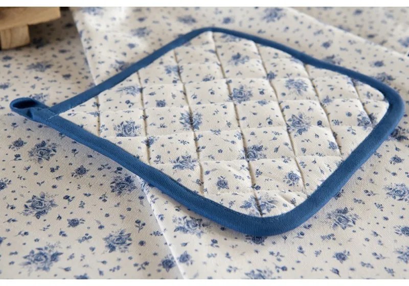 Bavlnená chňapka - podložka Blue Rose Blooming - 20 * 20 cm