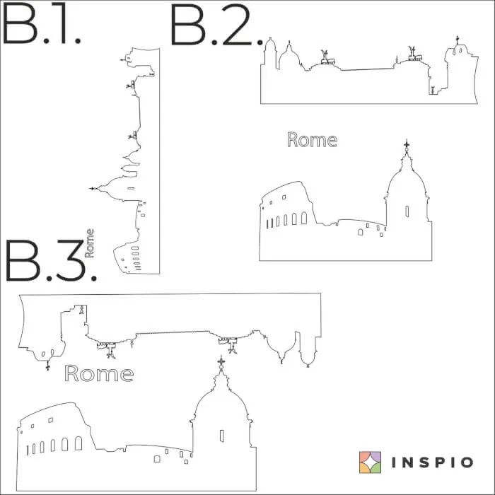 Nálepky na stenu - Rome
