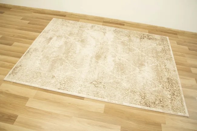 Koberec Allora Plus 7754A ornament, béžový / krémový / zlatý