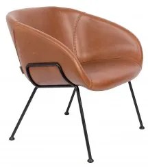 Lounge křeslo ZUIVER FESTON, brown Zuiver 3100073