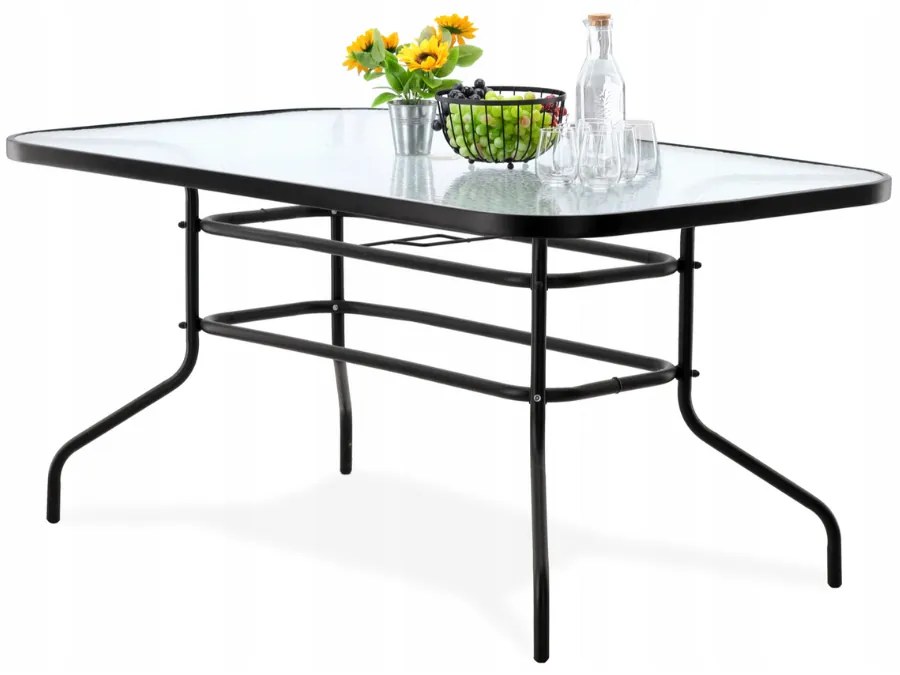 Záhradný stôl NEO 150 cm čierny